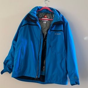 Columbia XL winter coat with removable liner.